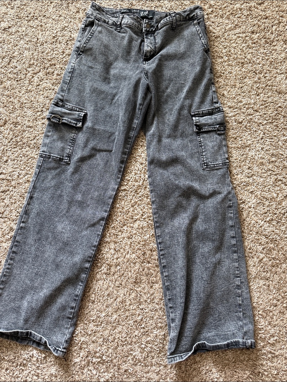 Lee Women's Gray Cargo Jeans